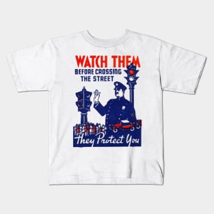 1930s Traffic Cop Kids T-Shirt